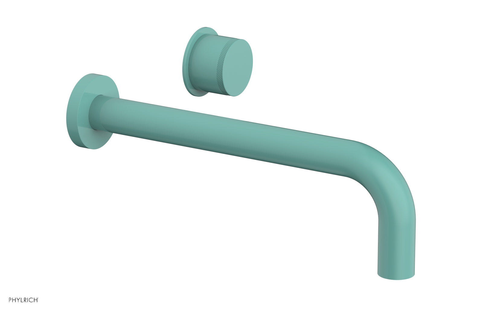 Basic II 10 Single Handle Wall Mount Lavatory Faucet Set with Knurled Handle - 230 18 10 - Perfect for Bathroom Sink, Powder Room & Guest Bath Installation