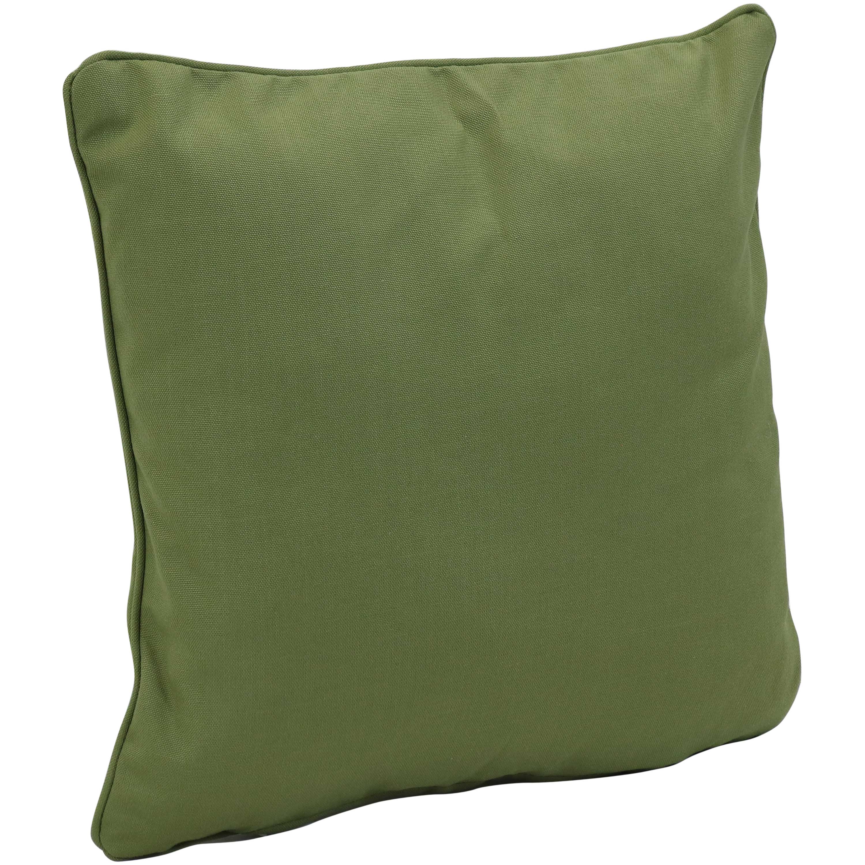 Sunnydaze Set of 2 Olefin Outdoor Throw Pillows - 16 Inch Square Water-Resistant Cushions for Patio, Garden, Poolside & Porch Decor