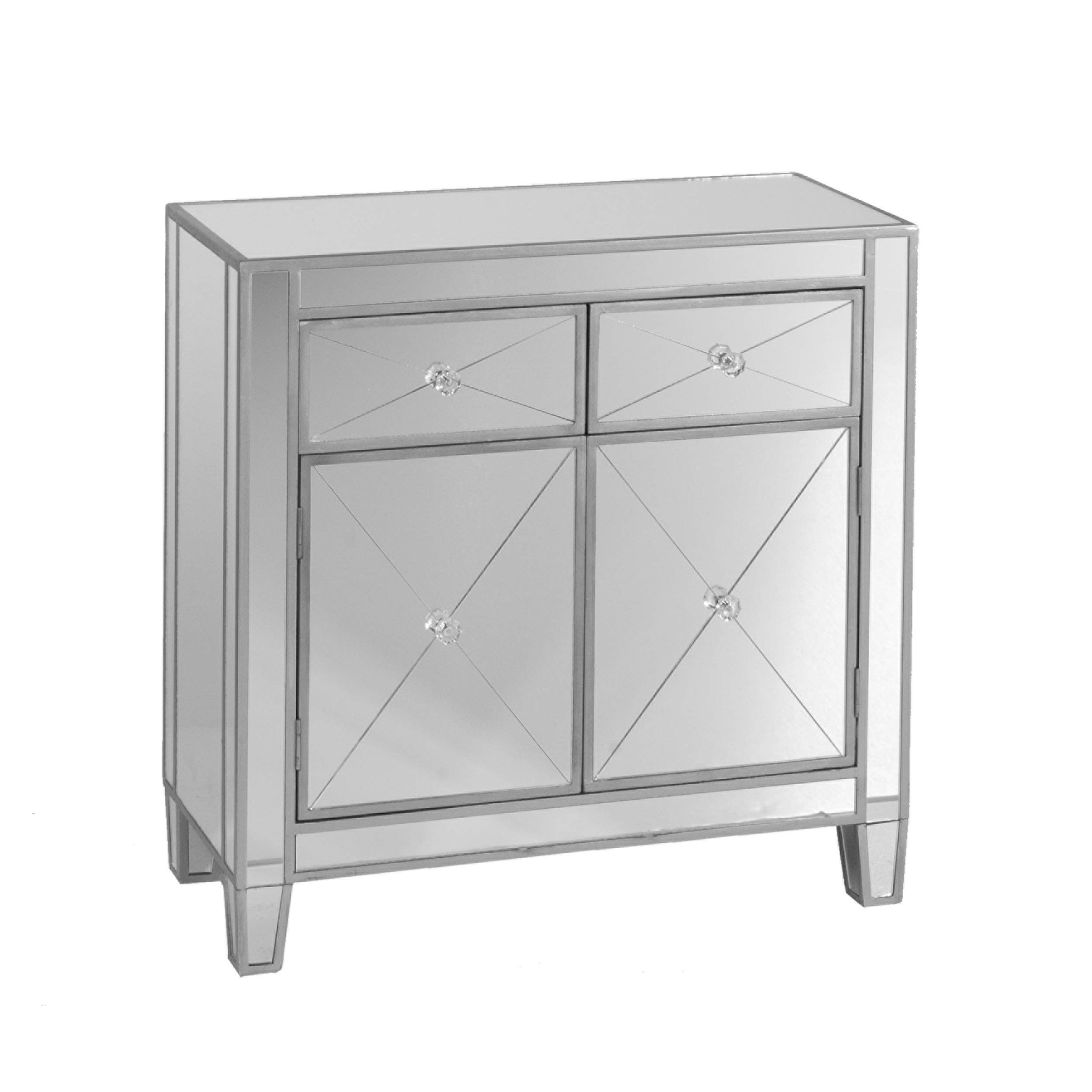 Mirage Modern Mirrored Cabinet with LED Lights - Stylish Bathroom Storage & Vanity Organizer for Makeup, Jewelry, and Essentials - Perfect for Small Spaces and Luxury Home Decor