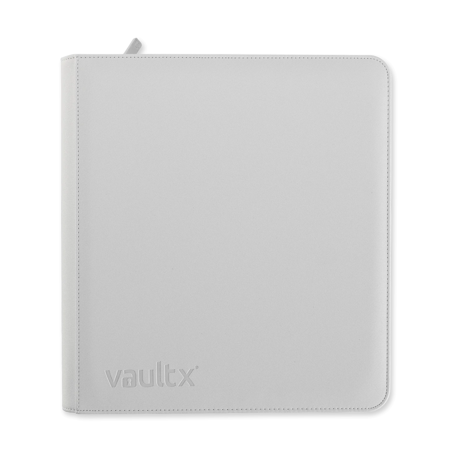 Vault X EXO TEC 12 Pocket Zip Binder - Premium White Trading Card Binder for Pokemon, MTG & Sports Cards - Perfect for Collectors & Card Game Players