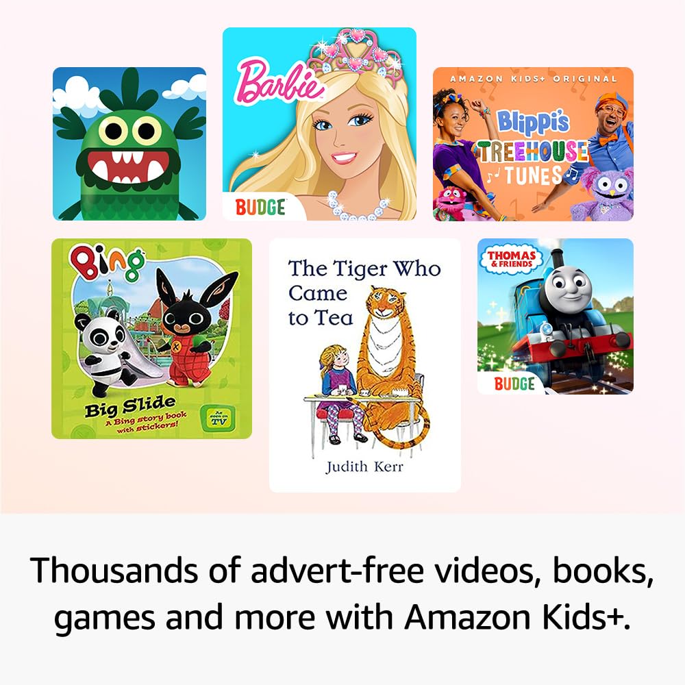 Amazon Fire HD 10 Kids Tablet with Made for Amazon Kids Case & Portable Charger - 10.1