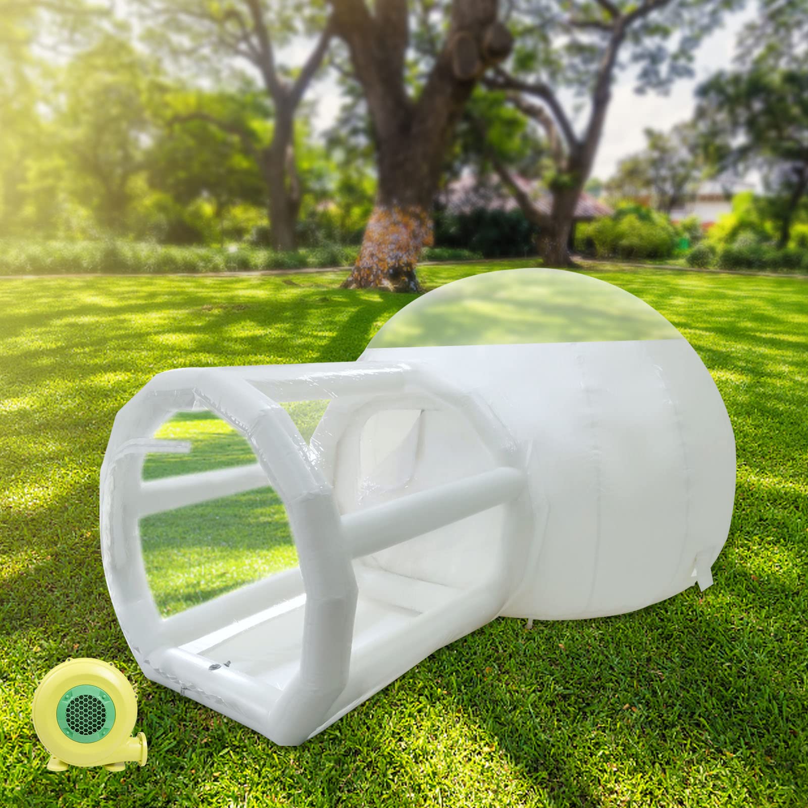 **Inflatable Bubble Tent - Transparent Outdoor Camping Dome for 3-5 People, Portable Garden Bubble House with Blower - Perfect for Backyard, Glamping & Stargazing**