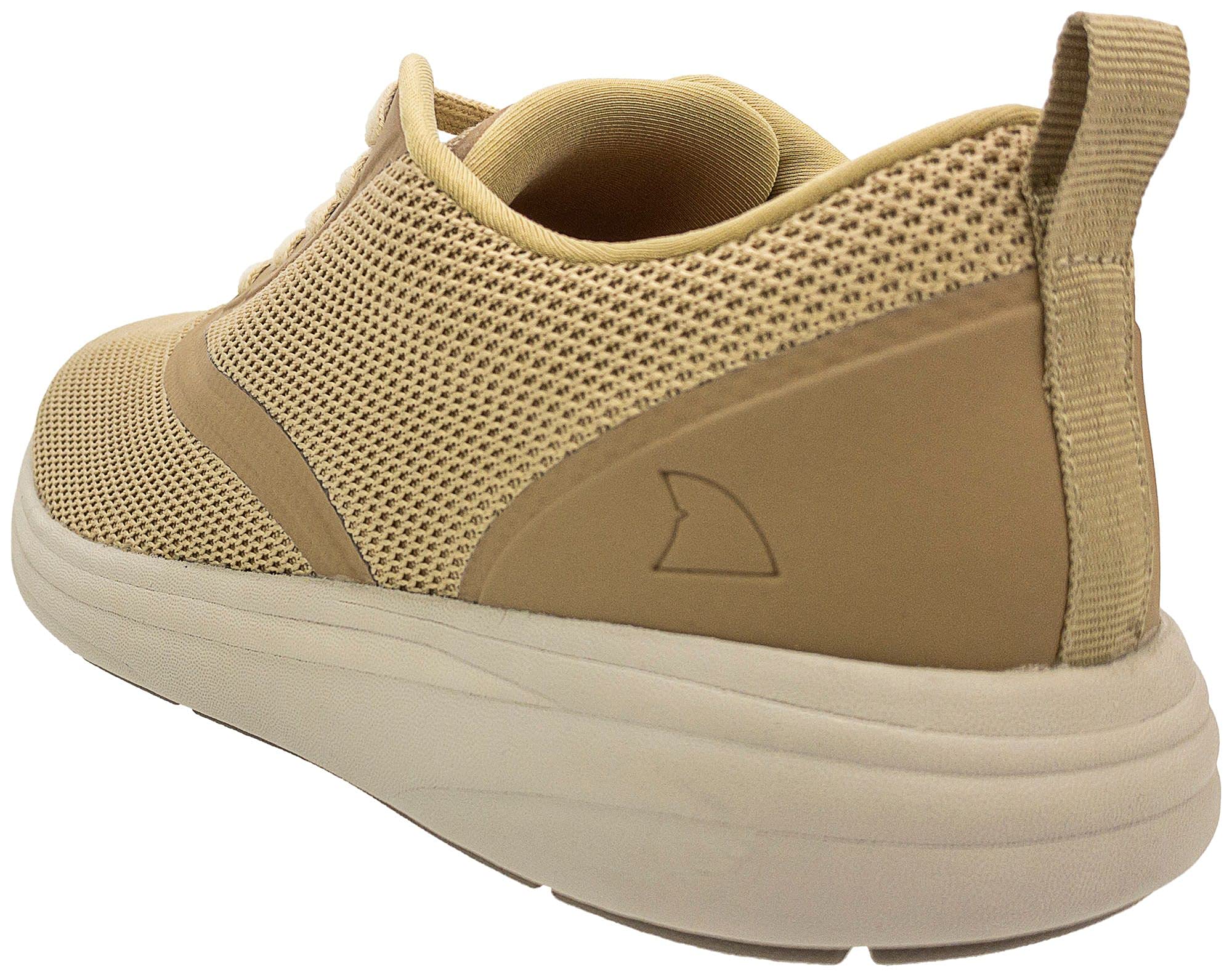RUGGED SHARK Men's Catalina Mesh Water Shoes for Beach, Pool & Outdoor Activities - Lightweight Quick-Dry Aqua Shoes in Tan/Grey/Black - Sizes 9-13 US