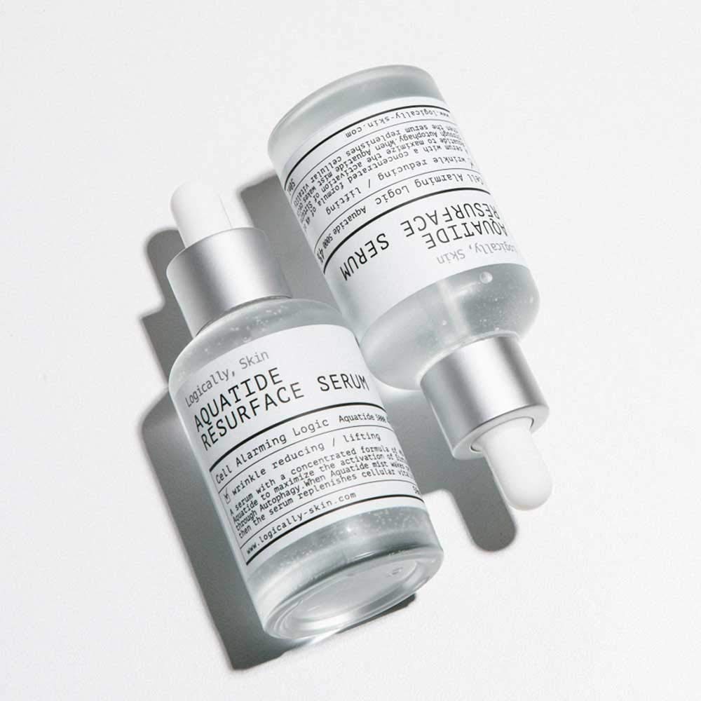Logically Skin Aquatide Resurface Serum 50ml - Korean Facial Serum with Hyaluronic Acid for Deep Hydration & Skin Renewal | Anti-Aging, Brightening & Wrinkle Reduction | Perfect for Night Routine & Dry Skin Care