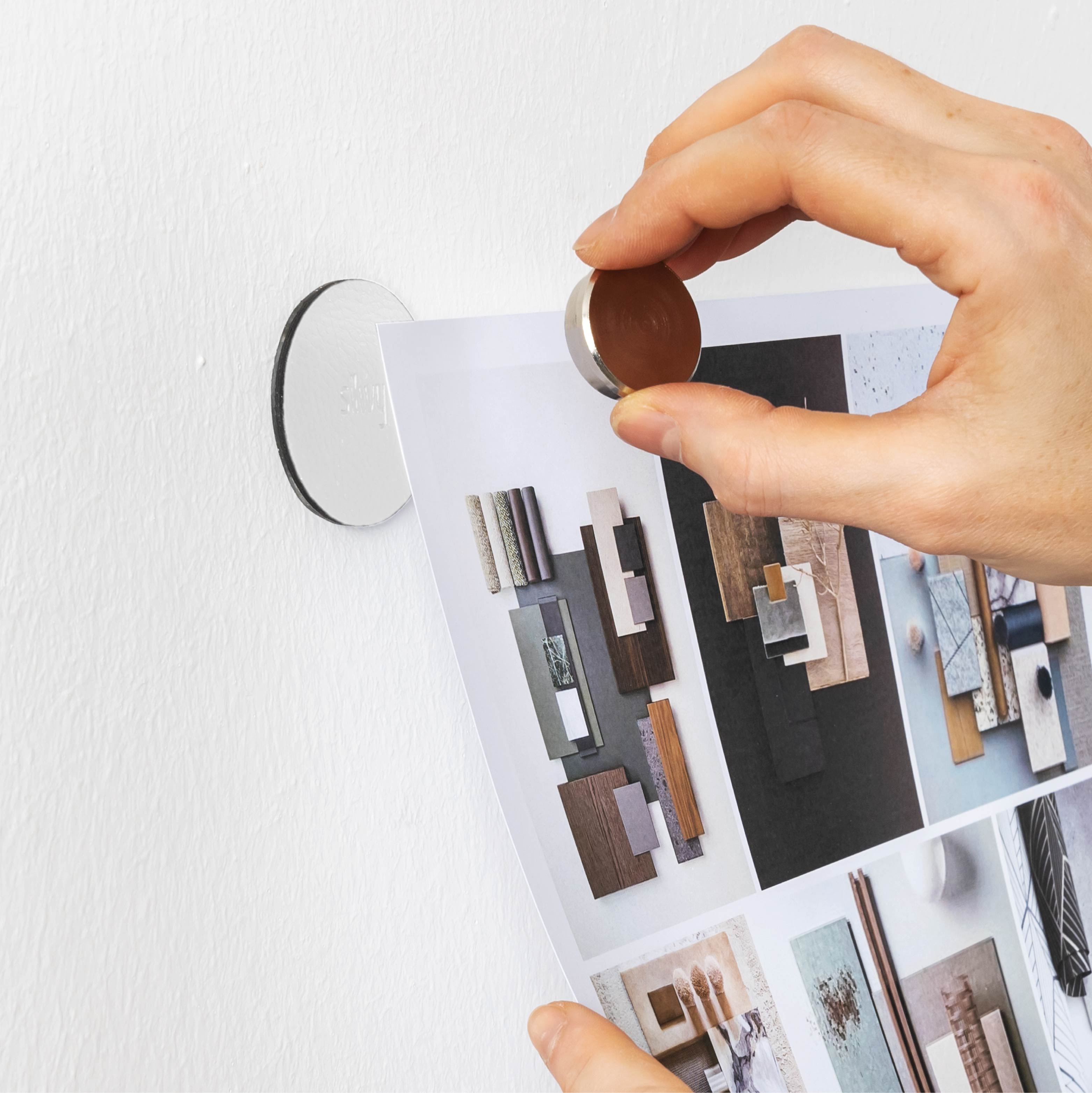SMART Magnetic Push Pins with White Pads - Strong Hold for Whiteboards, Offices & Home Organization