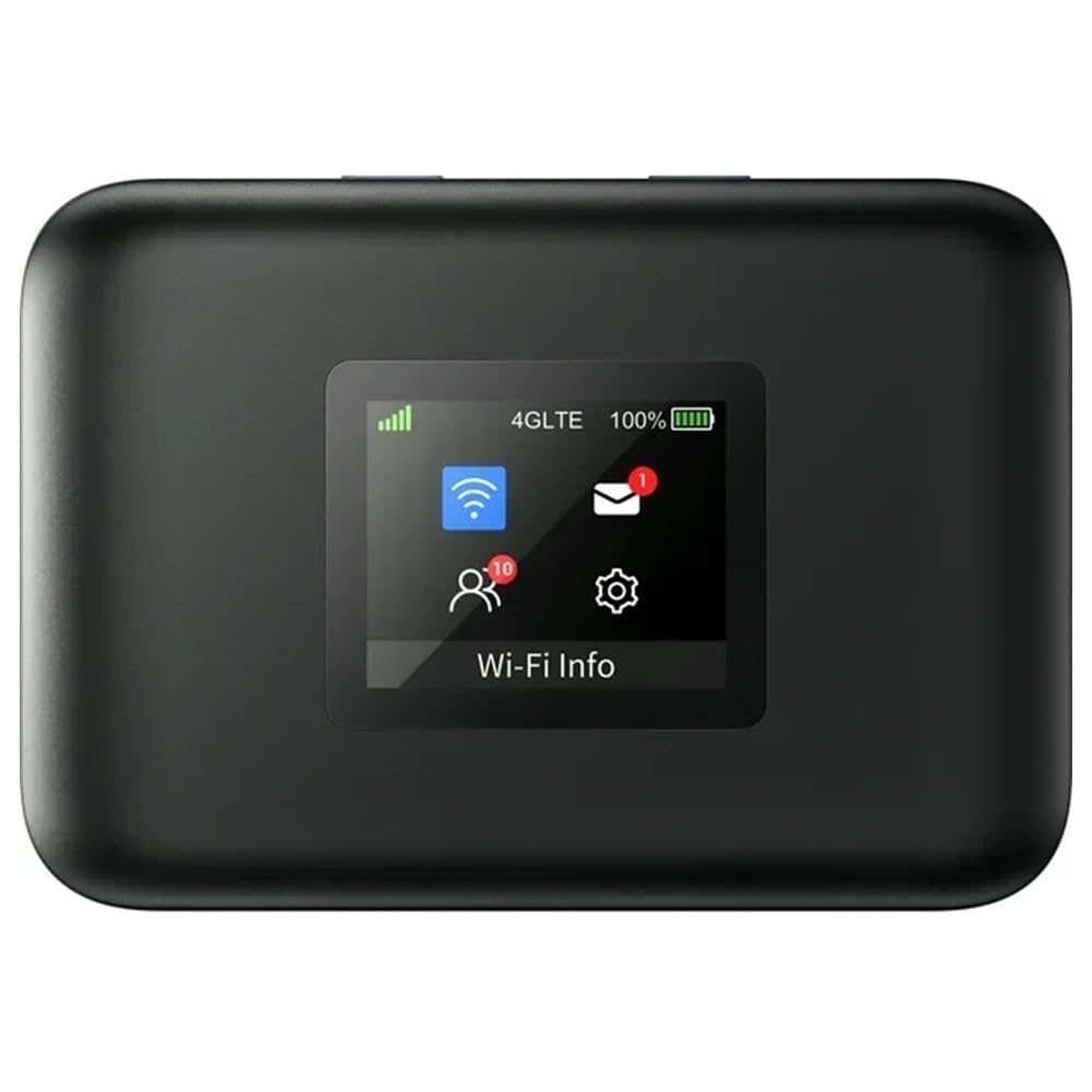 Renewed AT&T Turbo Hotspot 3 Mobile WiFi Router - AT&T Locked (Like New, Black) | Portable Internet for Travel, Remote Work & Emergency Connectivity
