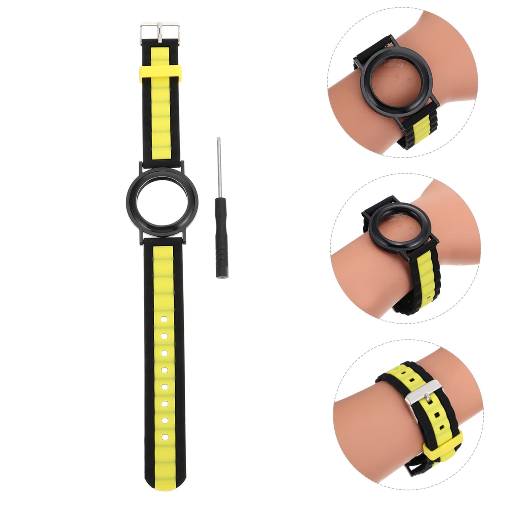 TINEASUR Silicone Wristband Strap for Smartwatch - Durable Watch Case Cover with Tracking Function - Perfect for Fitness, Running & Daily Activity Tracking
