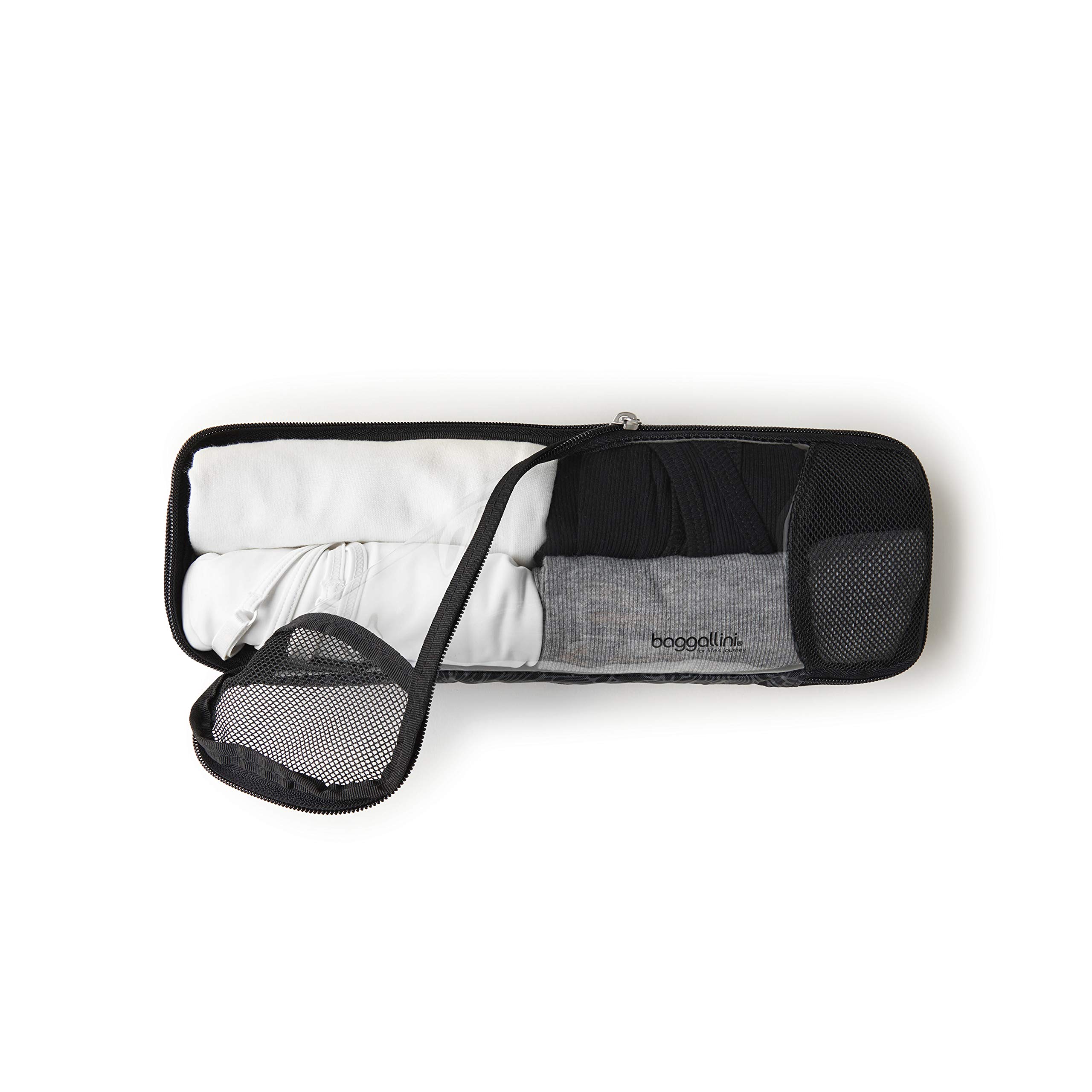 Baggallini Long Compression Cube - Lightweight Travel Packing Organizer for Suitcases & Backpacks | Perfect for Business Trips, Vacations & Weekend Getaways