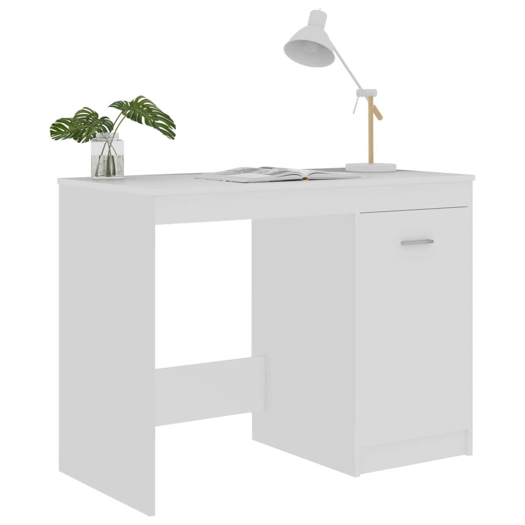 Modern Home Office Computer Desk with Storage Shelf & Spacious Work Surface - 39.4