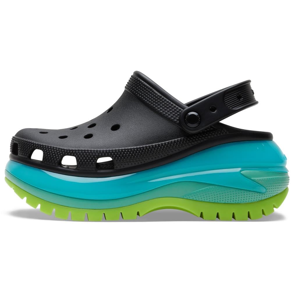 Crocs Unisex-Adult Classic Mega Crush Clogs - Comfortable Platform Sandals for Men & Women | Perfect for Beach, Pool, Garden & Casual Wear