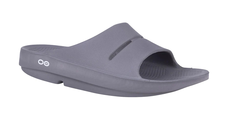 Oofos OOahh Slide Sandal - Comfortable Recovery Sandals for Men & Women - Post-Workout, Running, Walking - Arch Support & Cushioning for Pain Relief