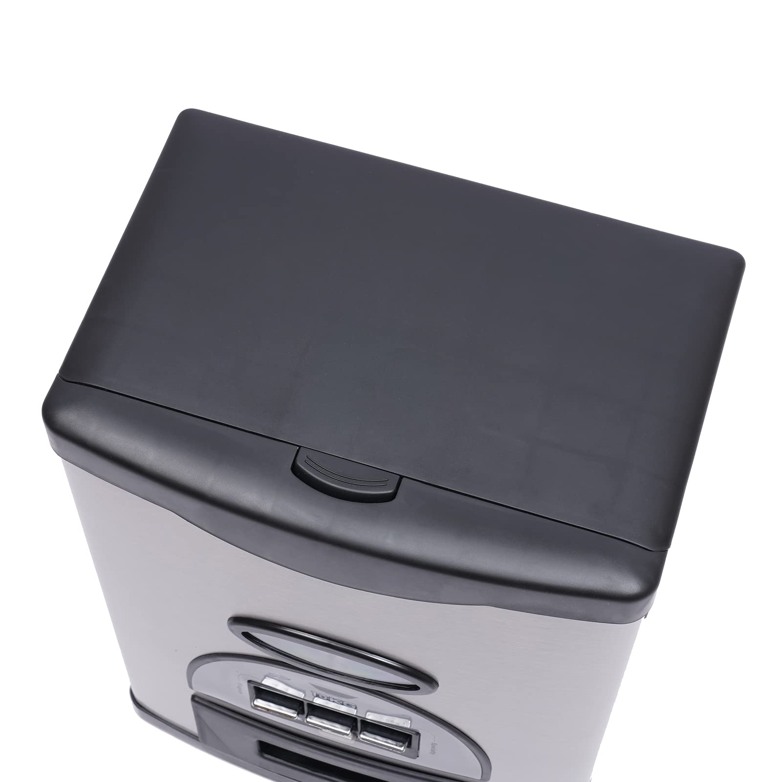 10kg/22lb Automatic Rice Storage Dispenser - Stainless Steel Black Rice Container for Kitchen & Pantry Organization | Perfect for Rice, Cereal, Flour & Dry Food Storage