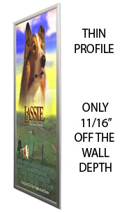 8.5x14 Poster Snap Frames - 1 5/8 Inch Wide Aluminum Profile for Mounted Graphics - Perfect for Trade Shows, Exhibitions, and Office Displays