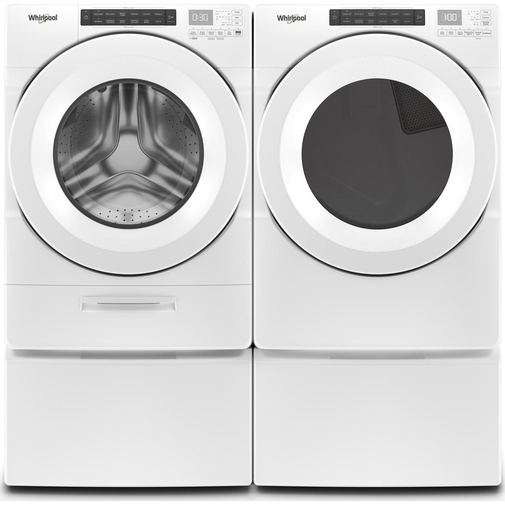 Whirlpool YWED560LHW Front Load Electric Dryer - White | Energy Efficient, Large Capacity Laundry Dryer for Home & Apartment Use