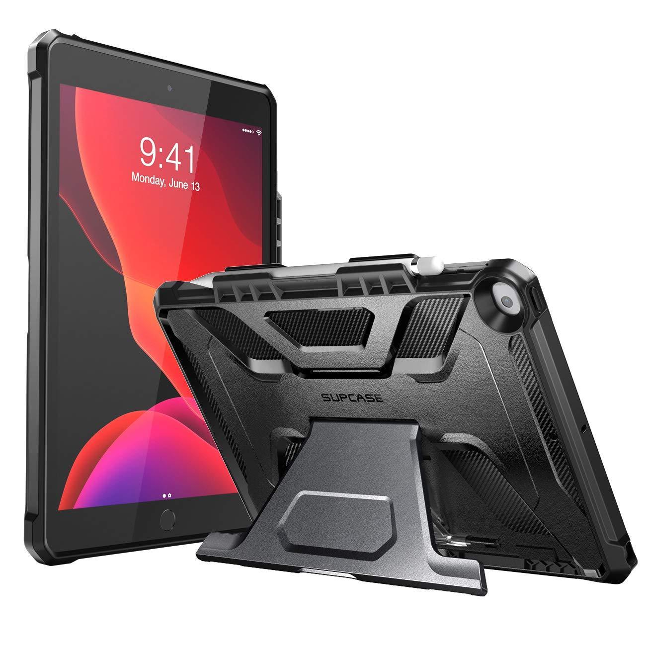 iPad 10.2 Inch Unicorn Beetle Pro Multi-Angle Stand Protective Case (Black) - Perfect for Work, Study & Entertainment
