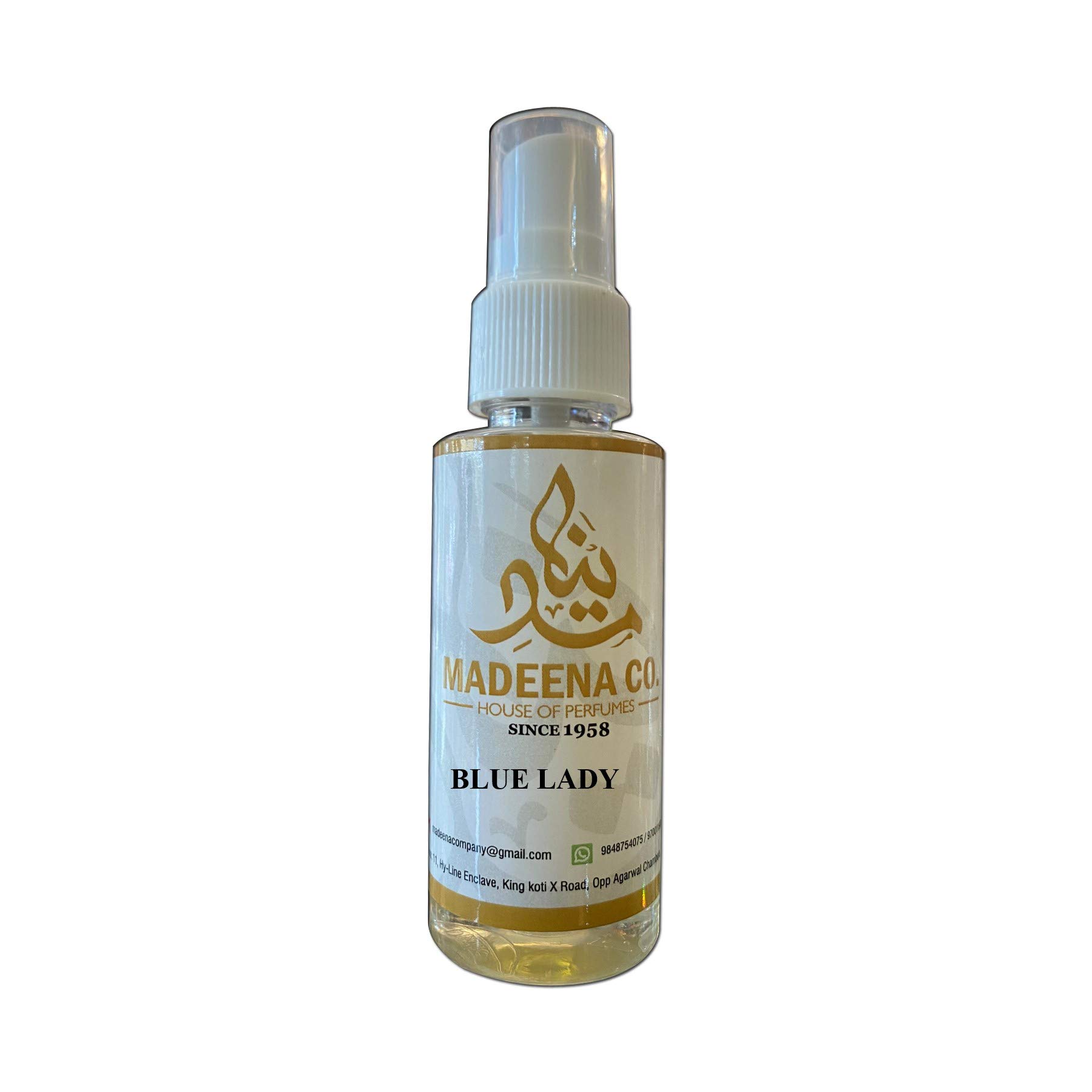 Best Long Lasting Perfume for Men & Women - MADEENA CO. BLUE LADY Fragrance (25ML) | 24-Hour Scent | Travel-Friendly | Perfect for Daily Wear, Date Nights & Special Occasions