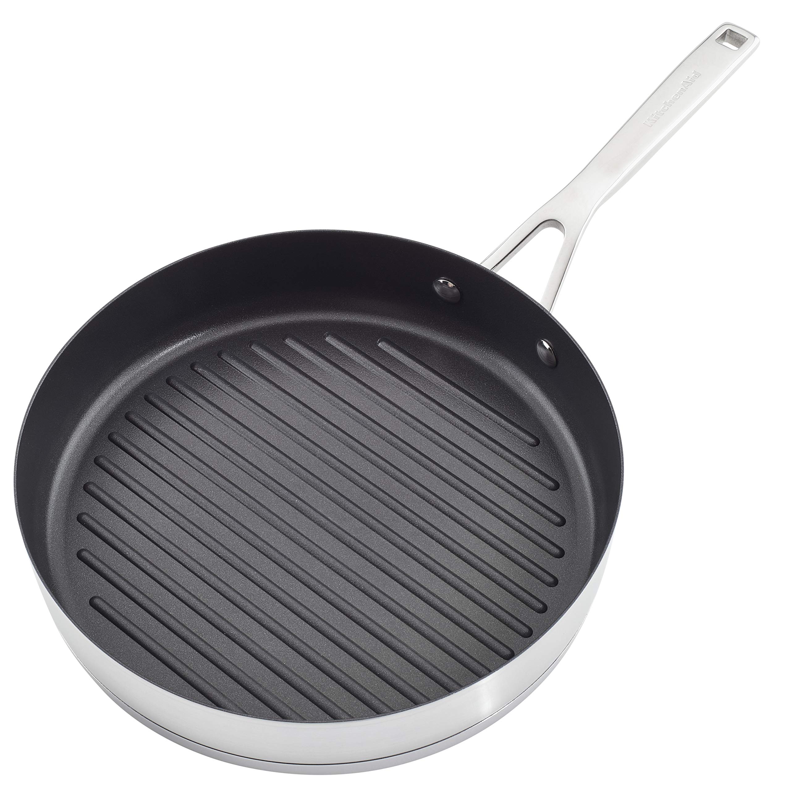 KitchenAid 3-Ply Stainless Steel Cookware Set - 10 Piece Pots and Pans with Brushed Finish | Professional Grade for Cooking, Baking & Meal Prep | Perfect for Home Chefs & Restaurant Use