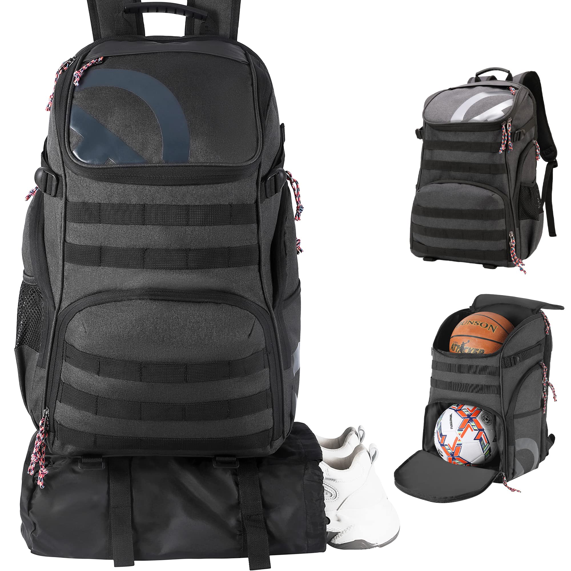 Basketball Backpack with Shoe Compartment - Sports Gym Bag for Men & Women - Perfect for Basketball & Soccer Practice