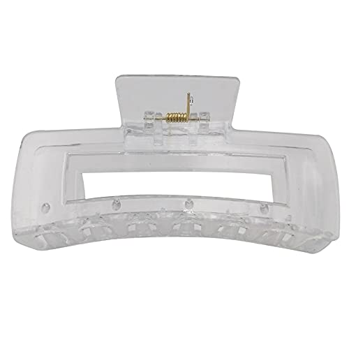 Licogel 4PCS Large Rectangle Hair Claw Clips - Decorative Hollow Barrettes for Women & Girls - Perfect for Thick, Curly, Long or Thin Hair - Great for Work, School, Parties and Everyday Styling