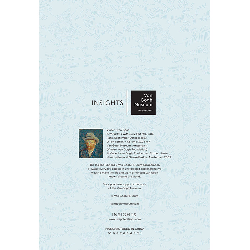 Van Gogh Self Portrait with Grey Felt Hat Notebook - Lined Journal for Writing, Sketching & Note Taking - Perfect Gift for Artists, Students & Office Use