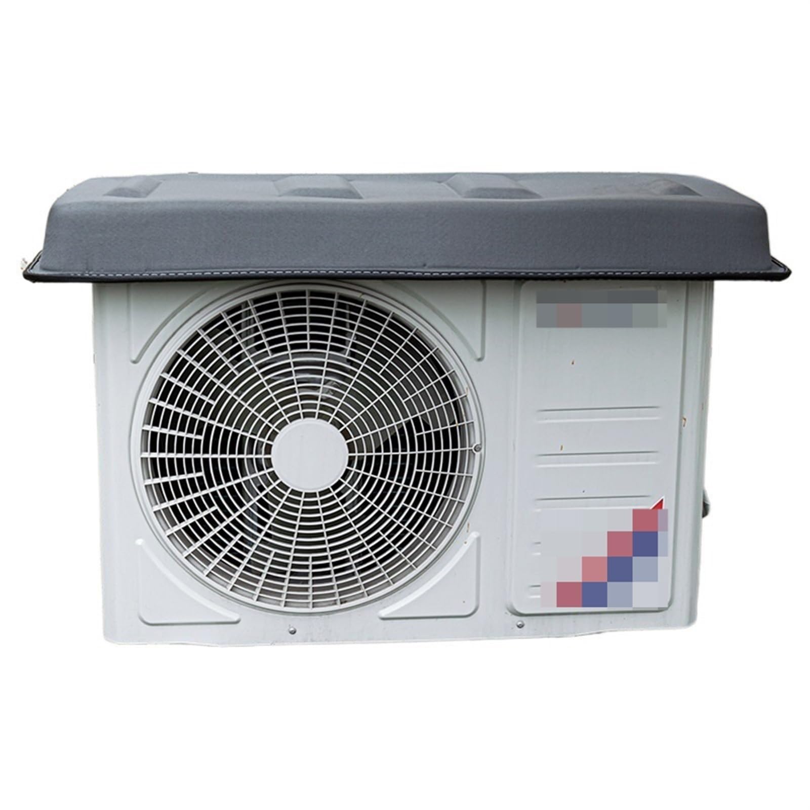 Heavy Duty Window Air Conditioner Cover - Full Coverage Dustproof & Waterproof AC Protector for Winter (Gray, 1-Pack) - Keep Your AC Safe from Snow, Rain & Debris
