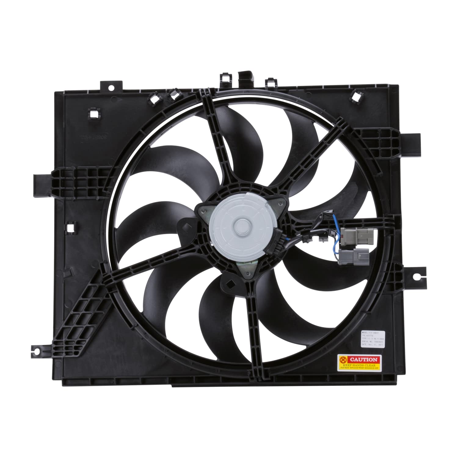 TYC 622770 Replacement Cooling Fan Assembly Compatible with 2012-2019 Nissan Versa - Black - Perfect for Engine Cooling & Overheating Prevention