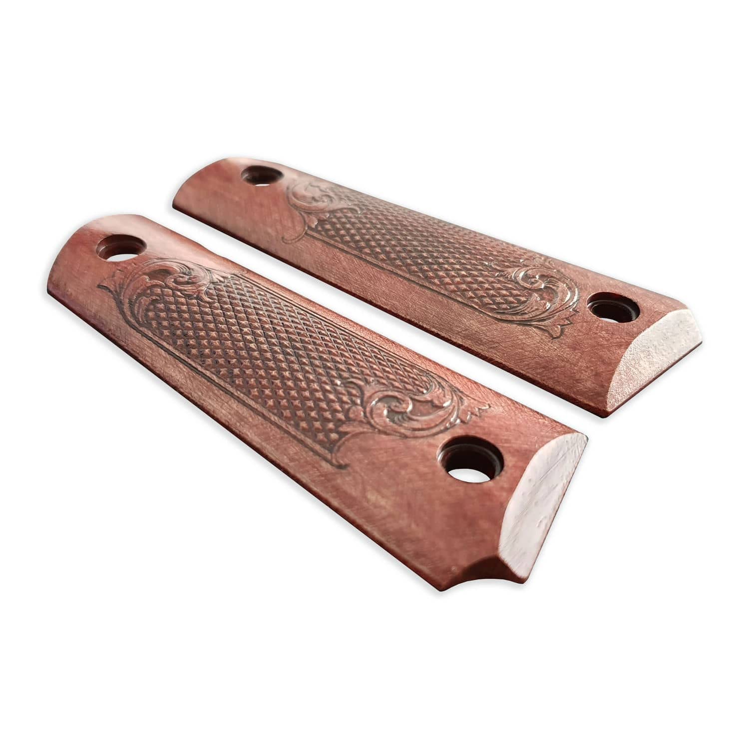Browning 1911 22 & 380 Wood Grips - Classic Dark Cherry Pistol Grips for Enhanced Grip & Style | Perfect for Shooting Range & Gun Collectors