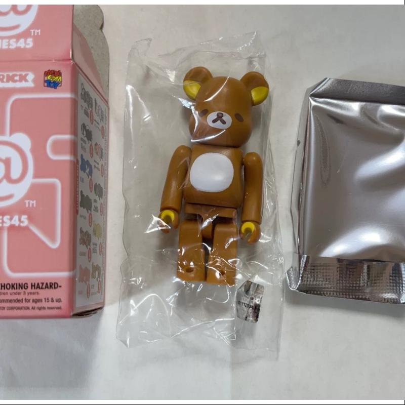 Bearbrick Series 45 CUTE Rilakkuma 100% Collectible Figure - Perfect for Anime Fans & Home Decor Display