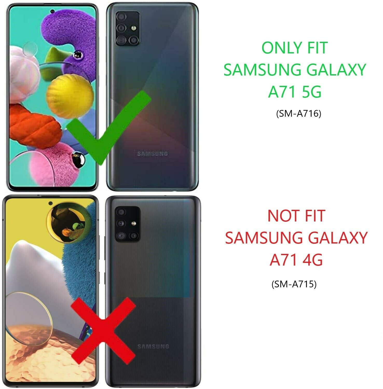 Samsung Galaxy A71 5G Case with Tempered Glass Screen Protector - Military Grade Protective Phone Cover with Magnetic Car Mount & Kickstand (Green) - Perfect for Work, Travel, and Outdoor Activities