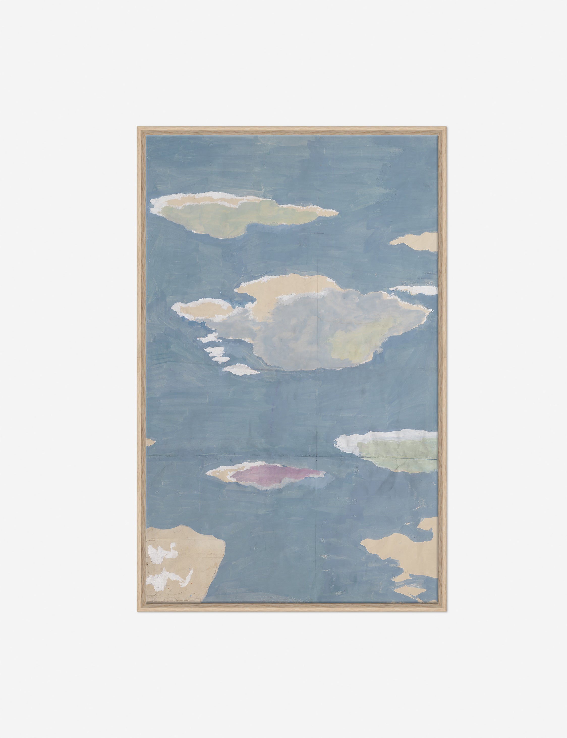 Cloudscape Triptych Print by Paule Marrot - Vintage French Wall Art Decor for Living Room, Bedroom & Office - Perfect for Home Decor & Gift Giving