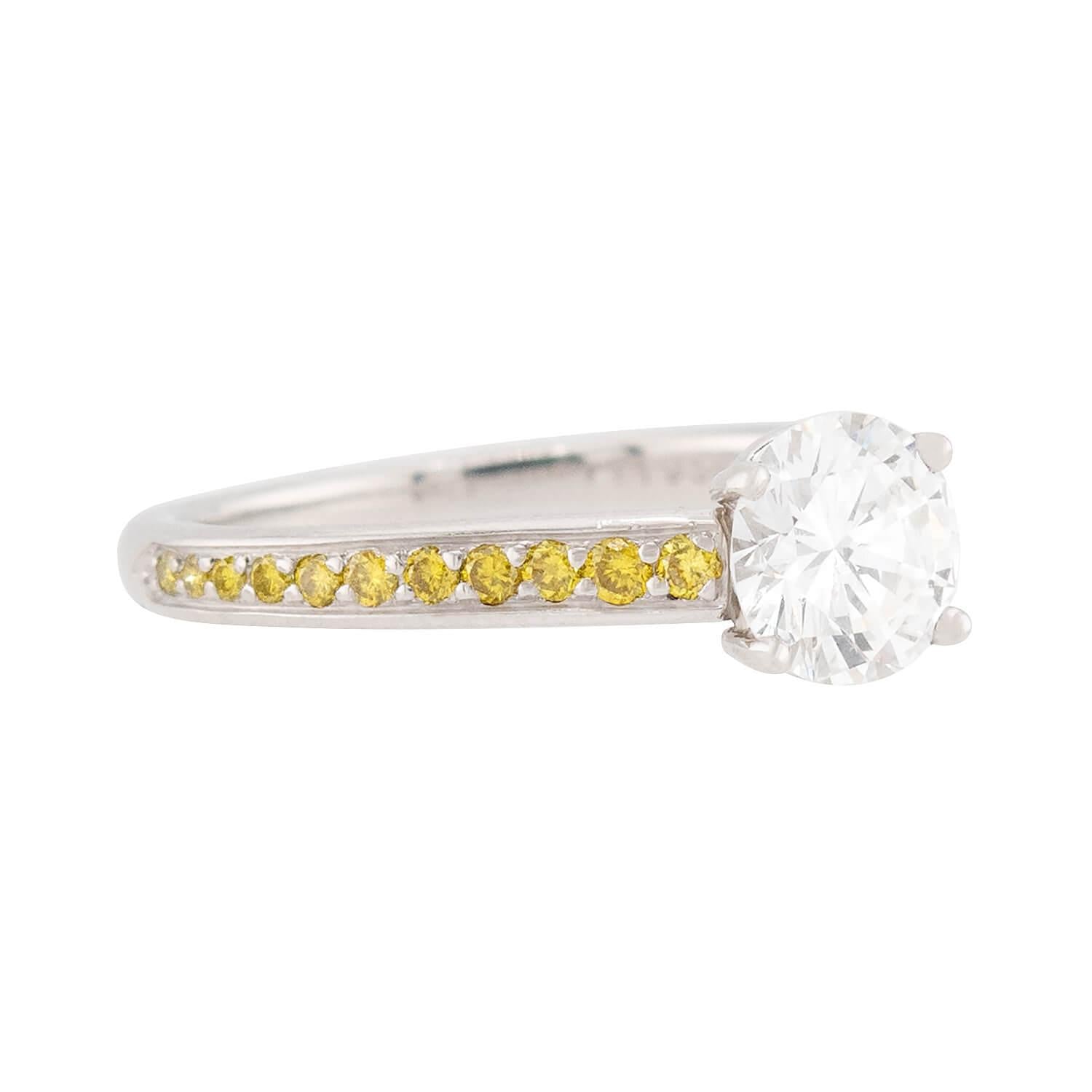 1.03ct Platinum Diamond Engagement Ring for Women - Elegant Wedding Band, Anniversary Gift, Proposal Jewelry (Perfect for Bridal, Valentine's Day & Special Occasions)