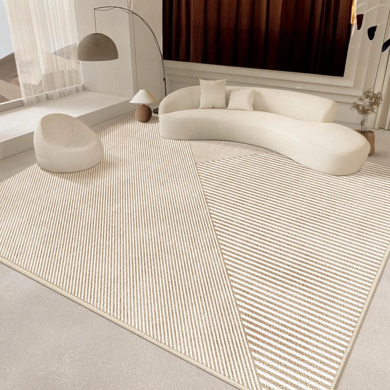 Jaylah Modern Wave Waterproof Area Rug - Non-Slip Soft Living Room Carpet for Home Decor, Bedroom, Nursery, Office | Indoor & Outdoor Use