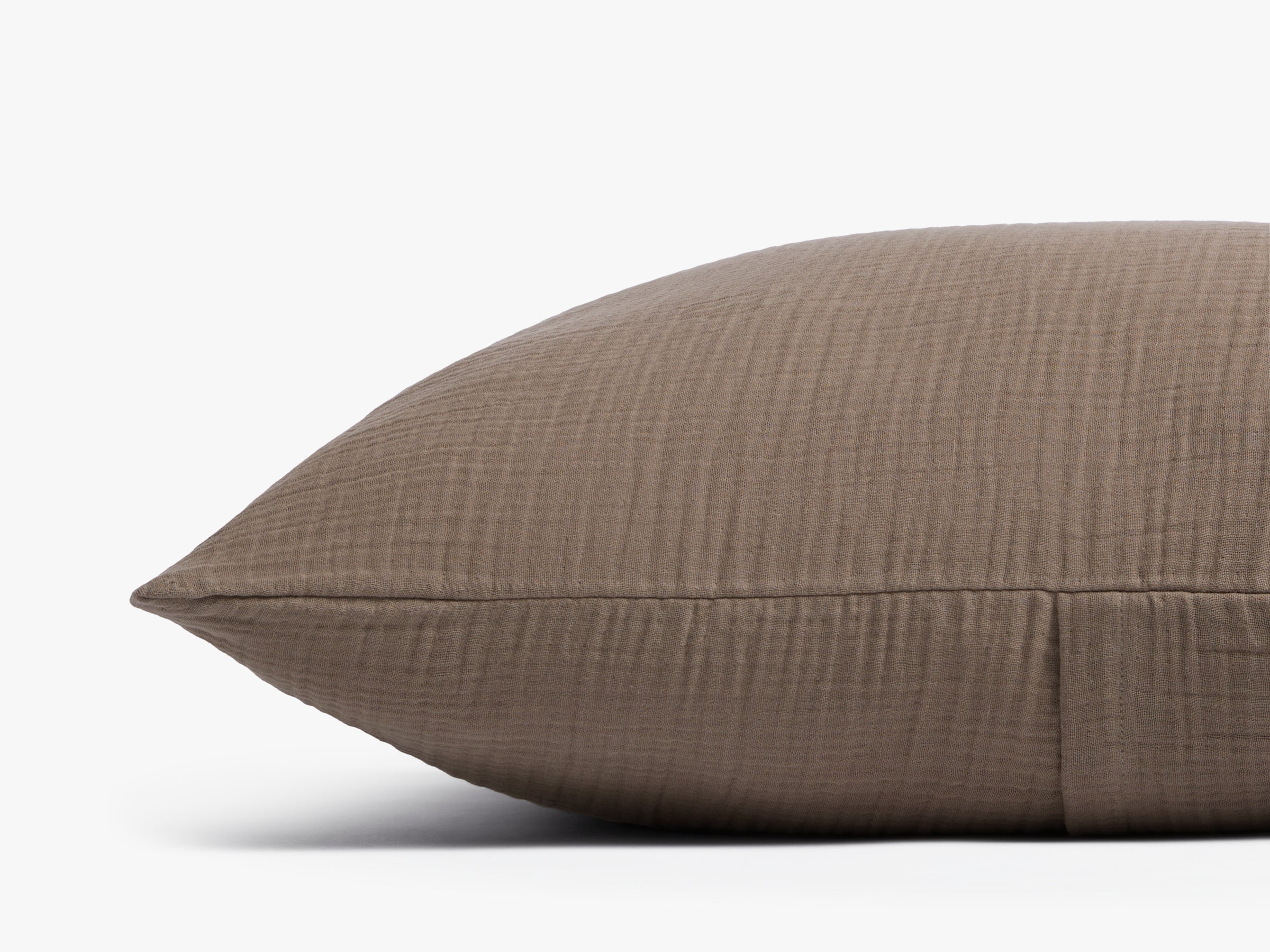 Organic Cloud Cotton Euro Sham Pillowcase - Soft & Breathable (Warm Grey) - Perfect for Bedroom Decor, Guest Rooms & Luxury Hotels