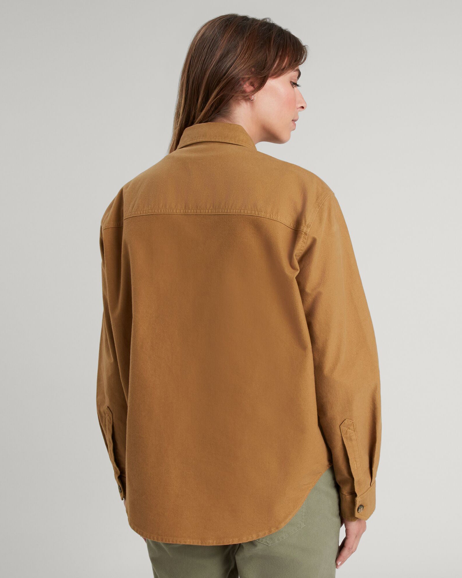 Women's Huntly Moleskin Long Sleeve Shirt - Soft Canvas Button Down Top for Casual Wear & Outdoor Activities