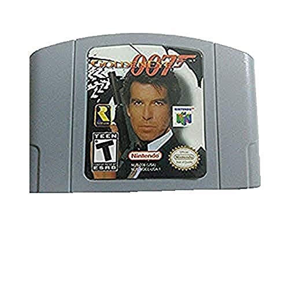 GoldenEye 007 Game Cartridge for Nintendo 64 (N64) - US Version - Classic First-Person Shooter Action Game for Retro Gaming Enthusiasts - Perfect for Multiplayer Battles and Nostalgic Gaming Sessions