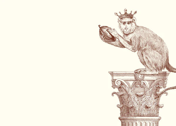 Alexa Pulitzer Royal Monkey Column A6 Notebooks (10-Pack) - Perfect for Journaling, Note-Taking & Gift Giving