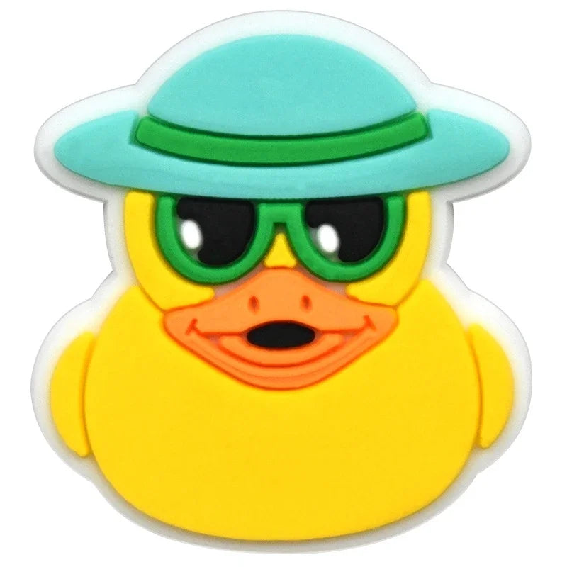 Duck Shoe Charms for Crocs & Sandals - Cute Decor Pins for Kids, Boys, Girls, Men & Women - Perfect for Clogs, Jeans & Buckle Shoes - Fun Accessories for School, Parties & Everyday Wear