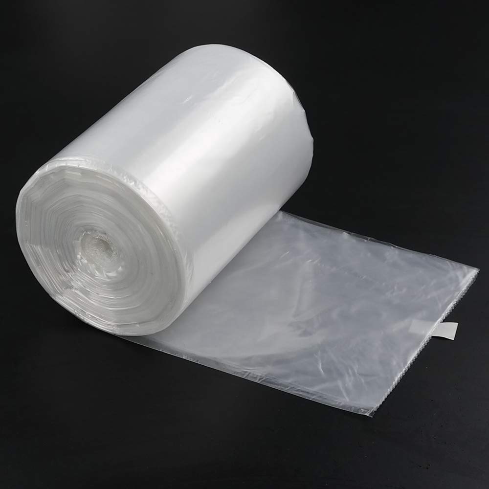220 Counts Small Trash Bags, 3 Gallon Clear Garbage Bags - 2 Rolls for Bathroom, Office, Kitchen Waste Disposal & Small Trash Cans
