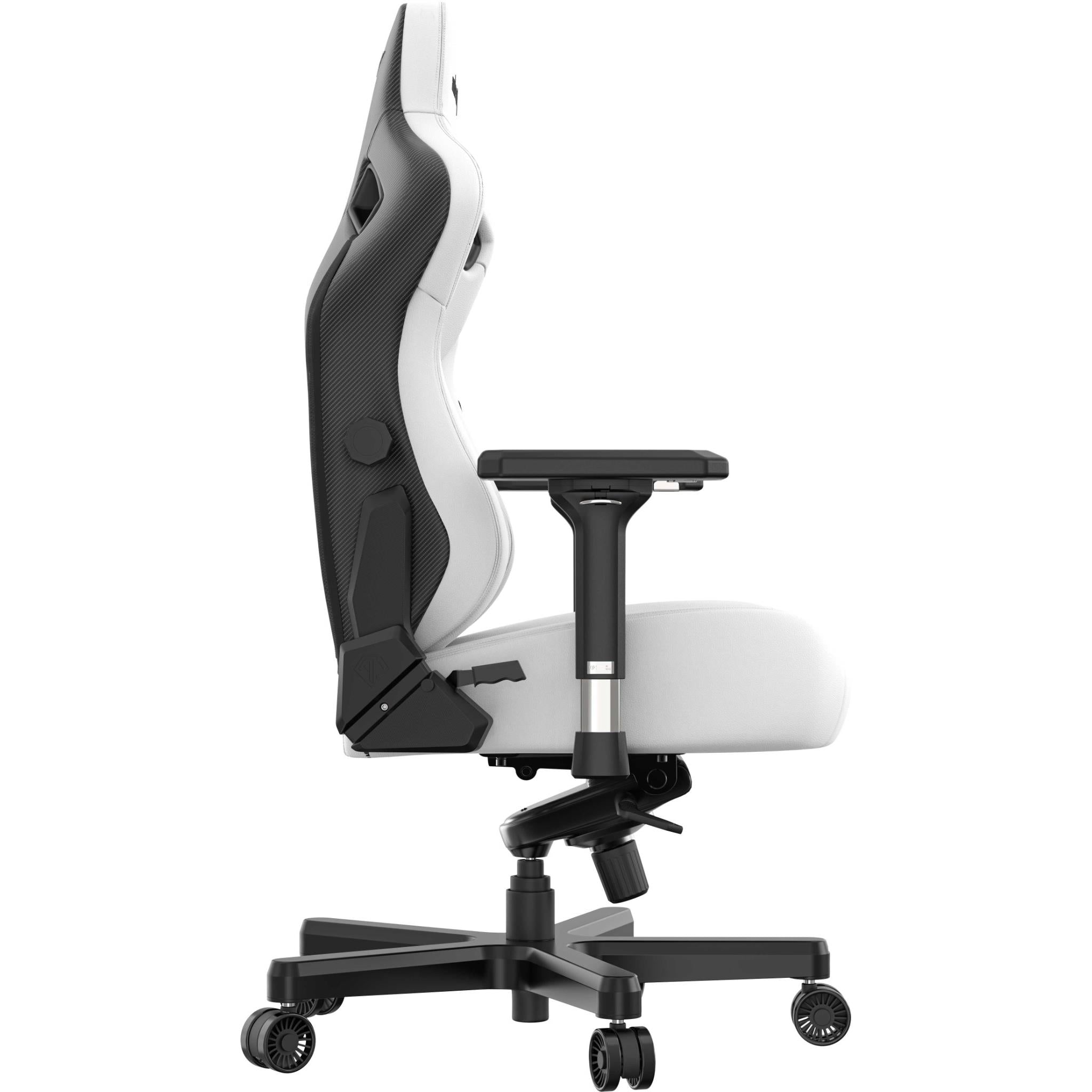 Anda Seat Kaiser 3 Series Premium Ergonomic Gaming Chair - White (Large Size) for PC, PS5, Xbox & Office - Comfortable Racing Style Chair with Lumbar Support