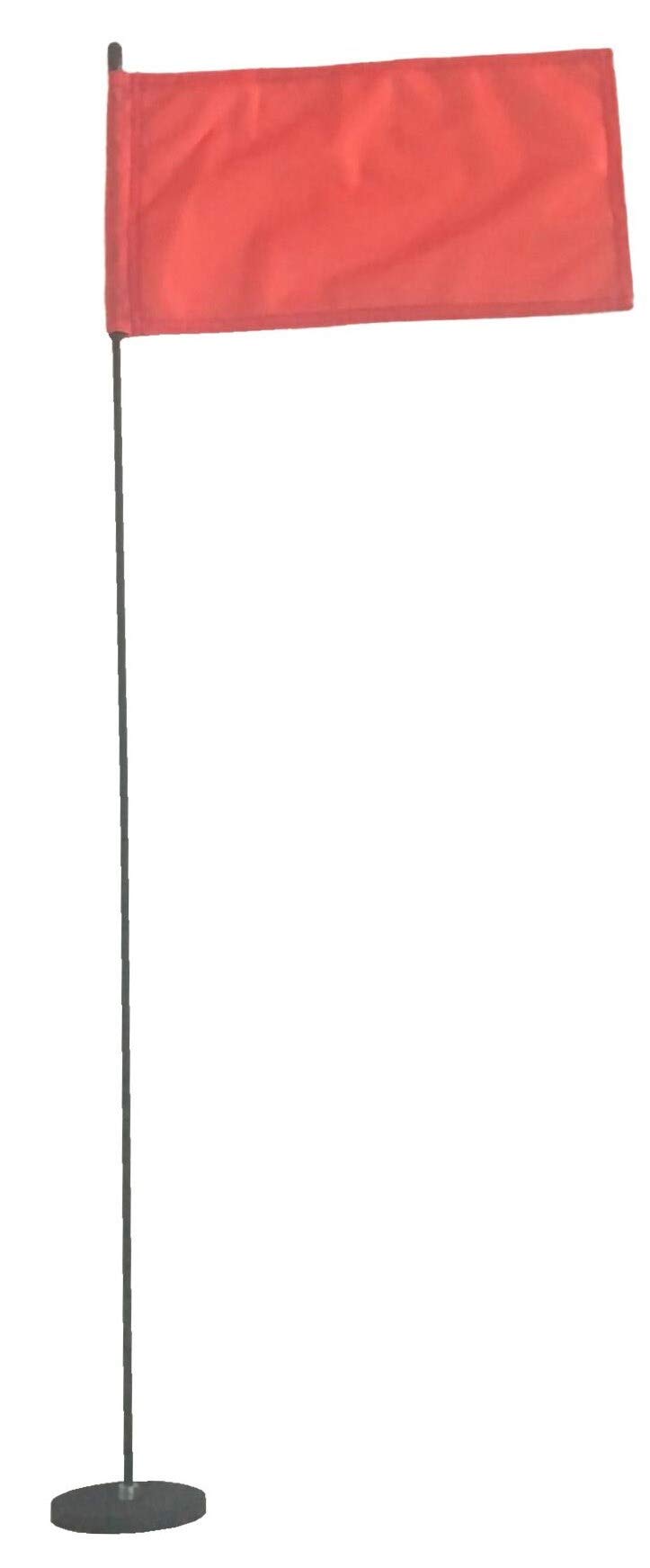 Heavy Duty 3 FT Magnetic Base Flag Holder - 212 lbs Hold Force with 8x13 Inch Red Flag - Perfect for Trucks, Boats, Construction Sites & Outdoor Events