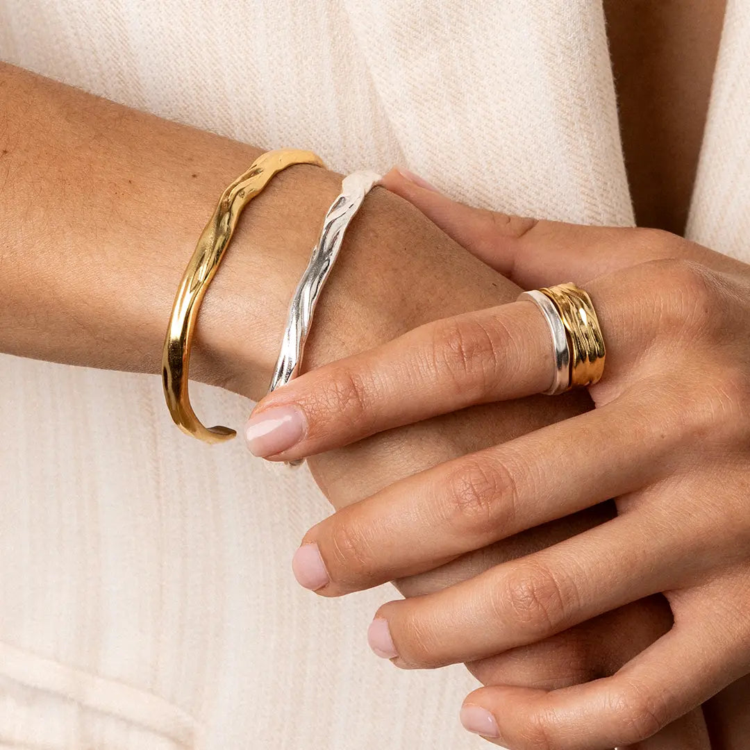 Dune Cuff Bracelet - Boho Chic Adjustable Leather Wristband for Women | Perfect for Festivals, Beach Outings, and Everyday Boho Style