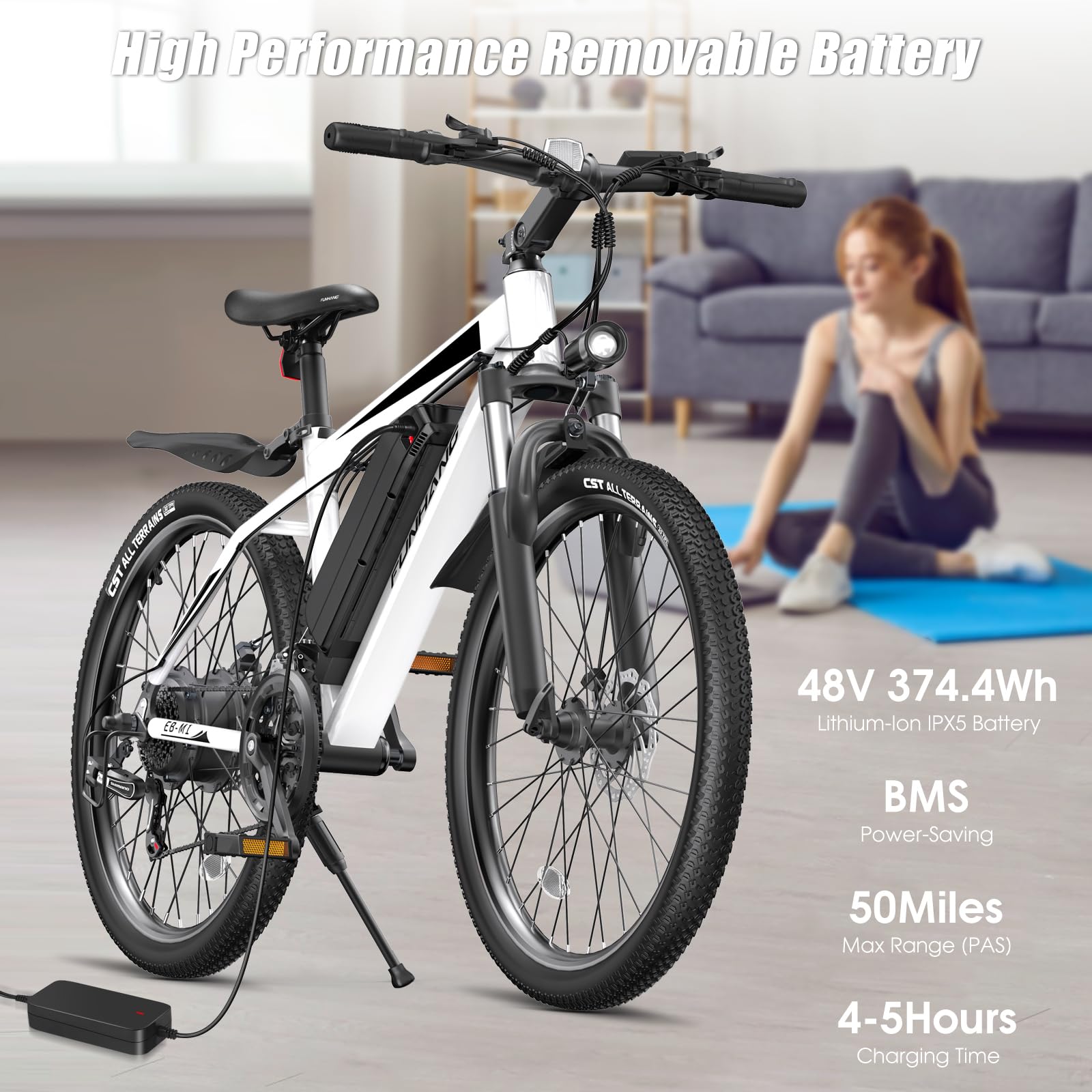 **1000W Electric Bike for Adults - Peak 26