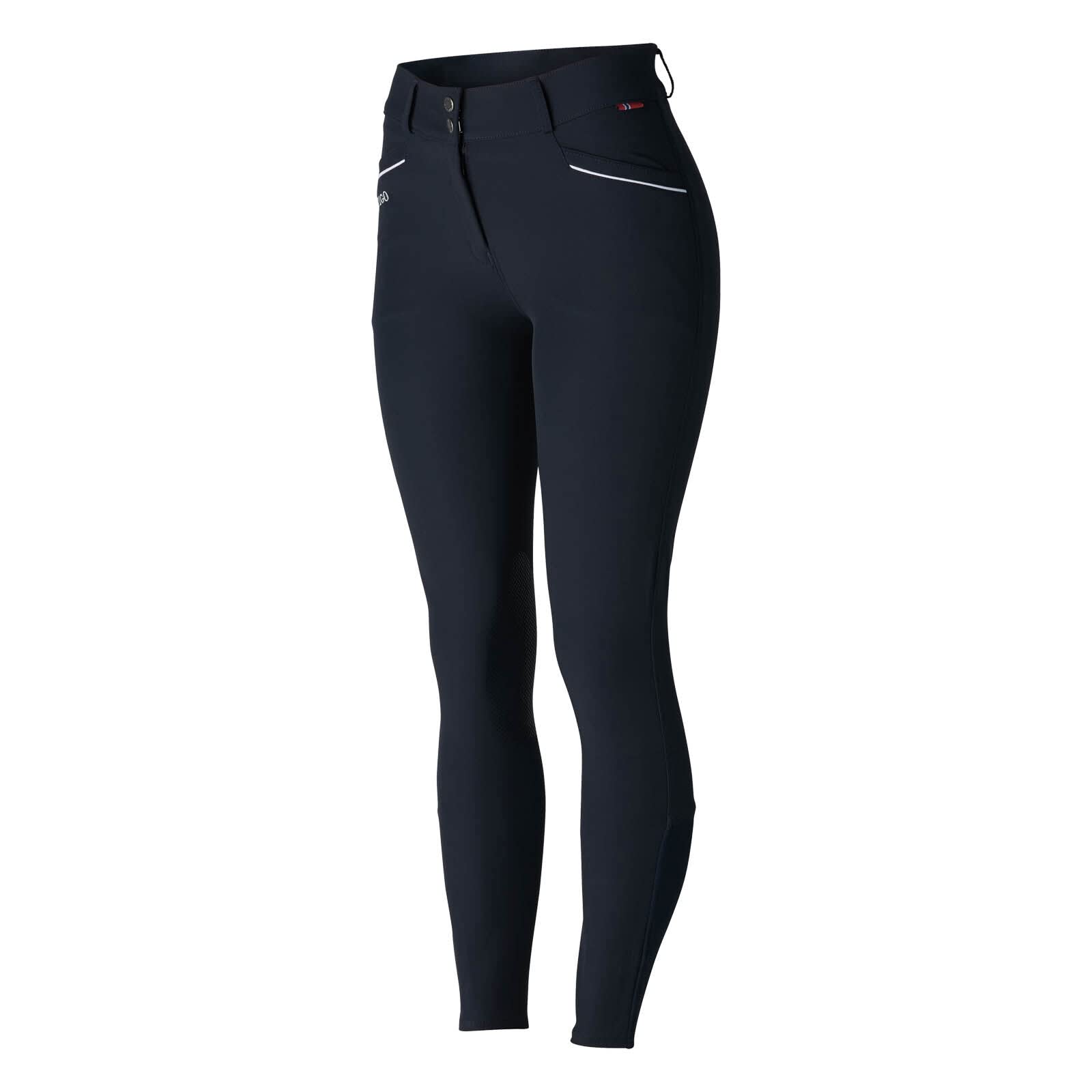 B Vertigo Patricia Women's High Waist Breeches with Silicone Knee Patch - Equestrian Riding Pants for Horseback Riding & Show Jumping