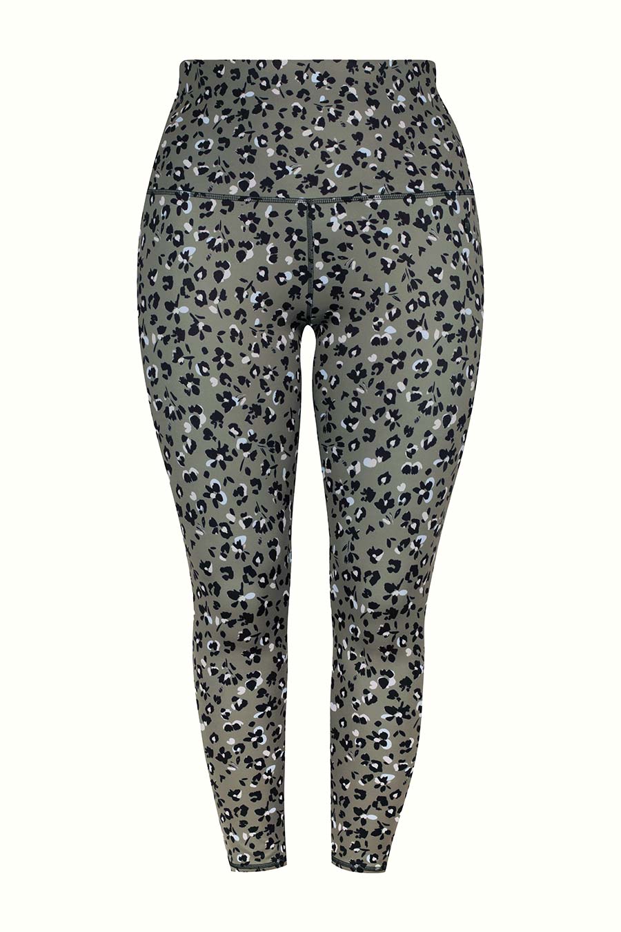 Ultra High Waist 7/8 Length Yoga Pants - Wildflower Print Workout Leggings for Women | Perfect for Gym, Running & Everyday Wear
