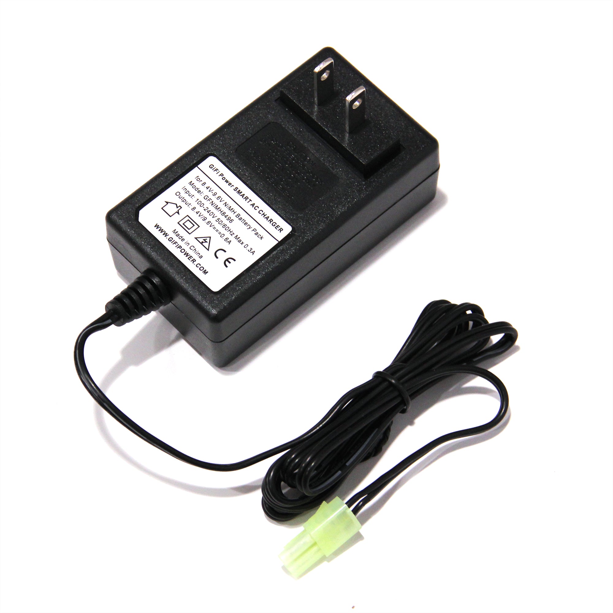MaximalPower Smart Charger for 8.4V 9.6V NiMH Battery Packs with Mini Tamiya Connector - Fast Charging for RC Cars, Drones, and Remote Control Toys - Perfect for Hobbyists and DIY Enthusiasts