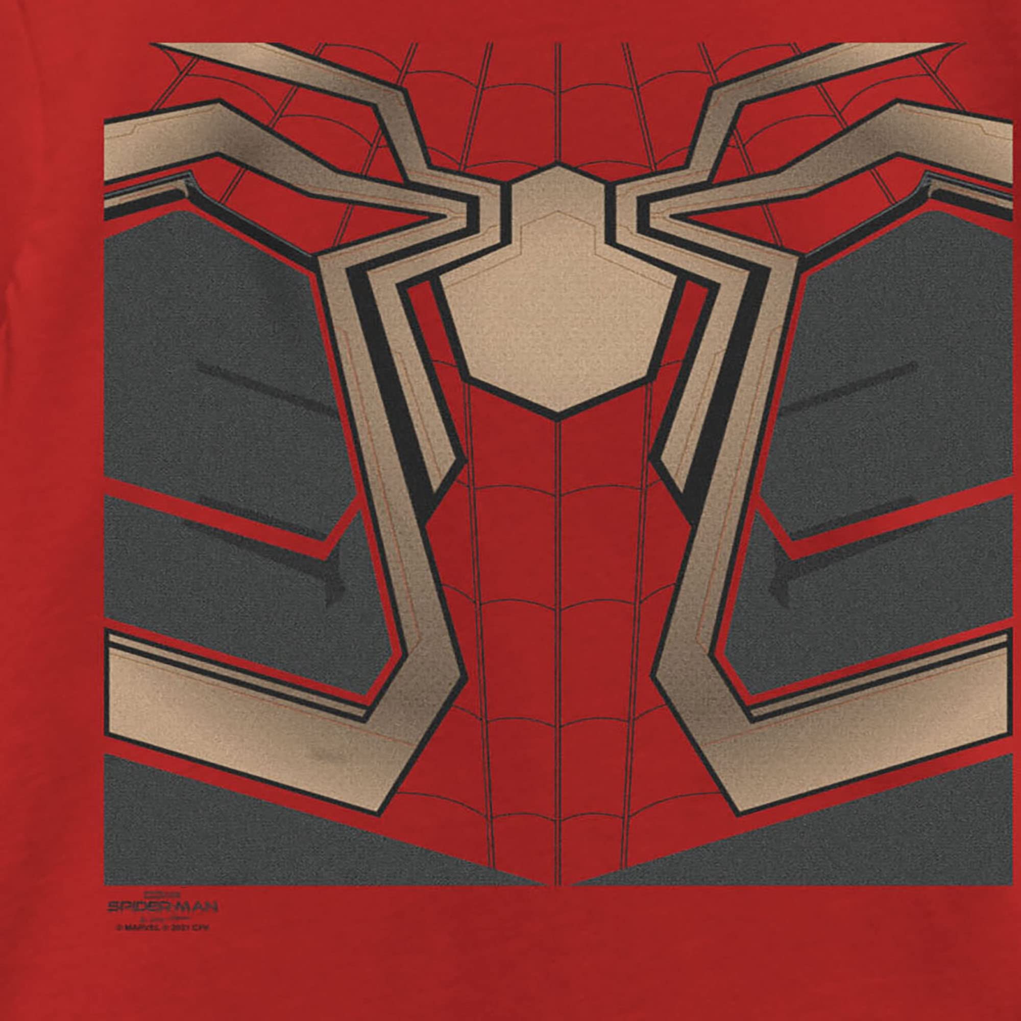 Marvel Iron Spider-Man Suit Costume T-Shirt for Girls - Homecoming Movie Inspired Superhero Tee for Cosplay & Halloween