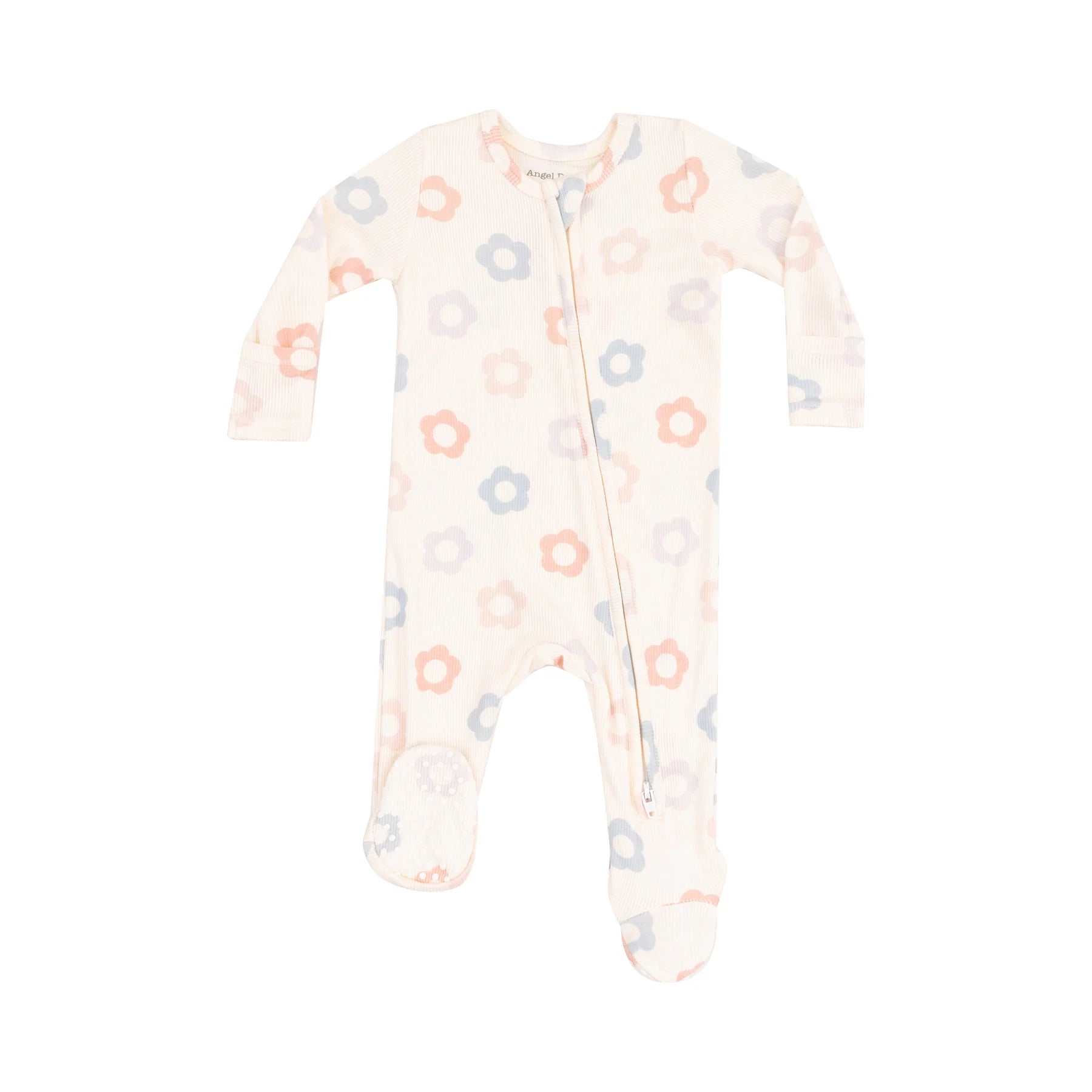 Daisy Pop Zipper Footie Pajamas for Baby Girls - Soft & Comfortable Sleepwear for Infants & Toddlers - Perfect for Bedtime, Playtime & Nursery