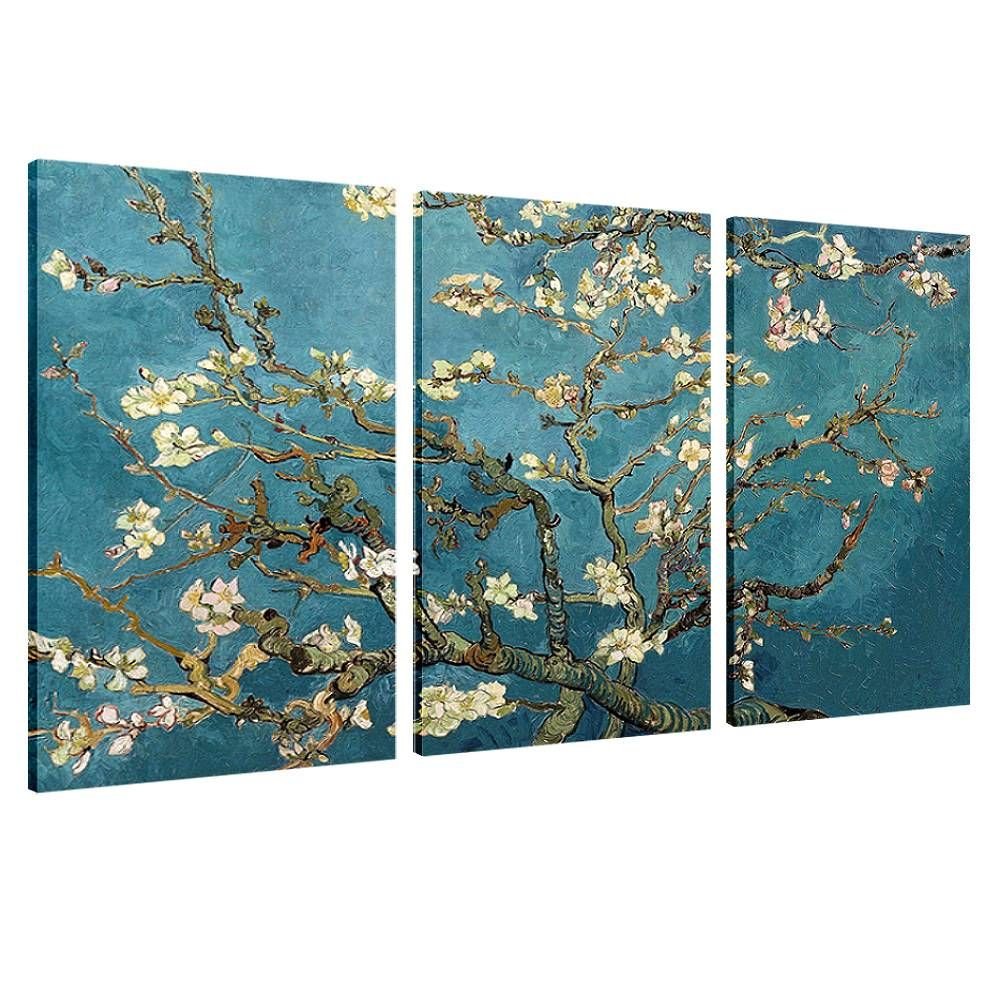 Vincent Van Gogh Almond Blossom 3-Panel Canvas Print - 30