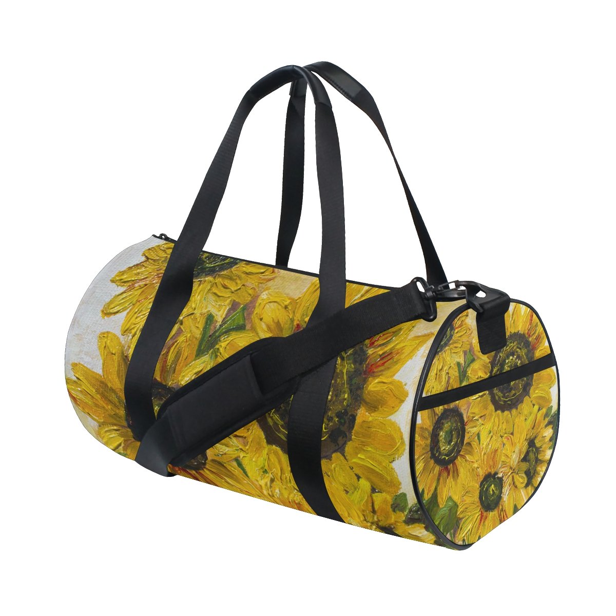 Sunflower Oil Painting Gym Bag - Sports Duffle for Men & Women - Travel & Workout