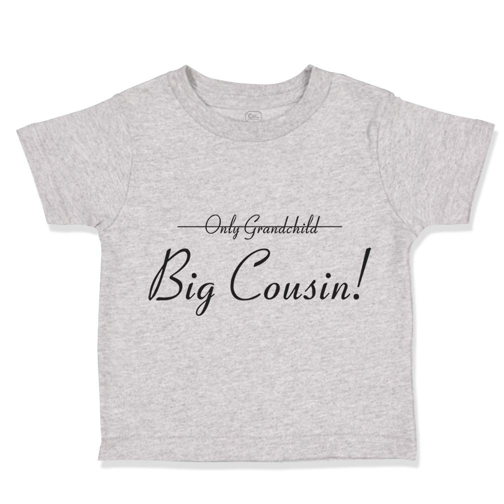 Toddler T-Shirt - 'Only Grandchild' & 'Big Cousin' Pregnancy Announcement Outfit for Baby Boys & Girls - Perfect for Gender Reveal, Family Photos & Special Occasions